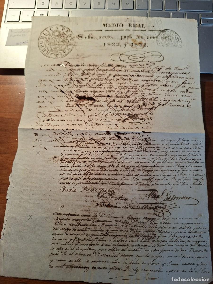 Manuscritos antiguos: VENTA DE ESCLAVO NEGRO 1832