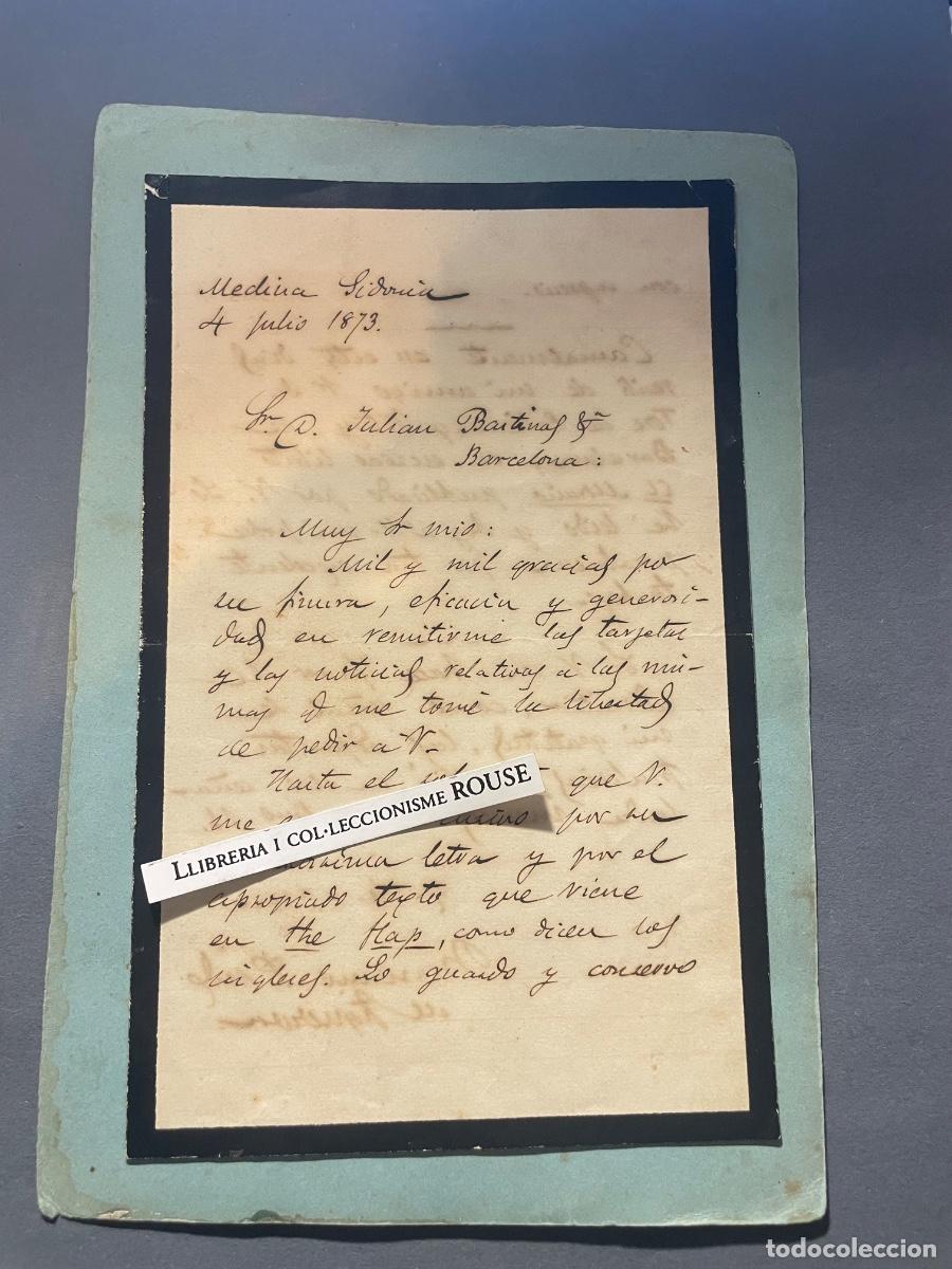 Manuscritos antiguos: CORRESPONDENCIA - ANTIGUA CARTA MANUSCRITA MANDADA POR EL Dr. THEBUSSEM (MARIANO PARDO DE FIGUEROA)