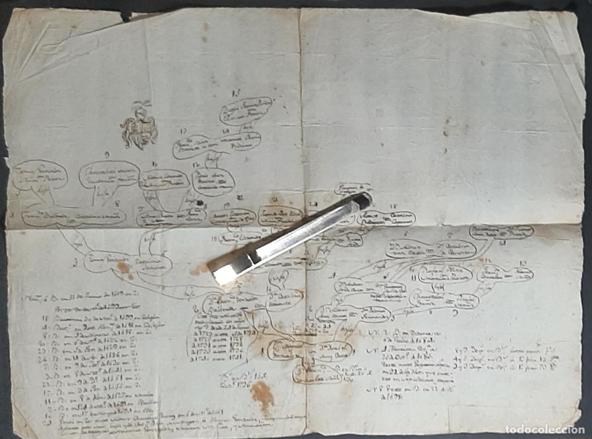 Manuscritos antiguos: BULLAS Y CEHEGIN ARBOL GENEAL&Oacute;GICO SIGLO XVIII