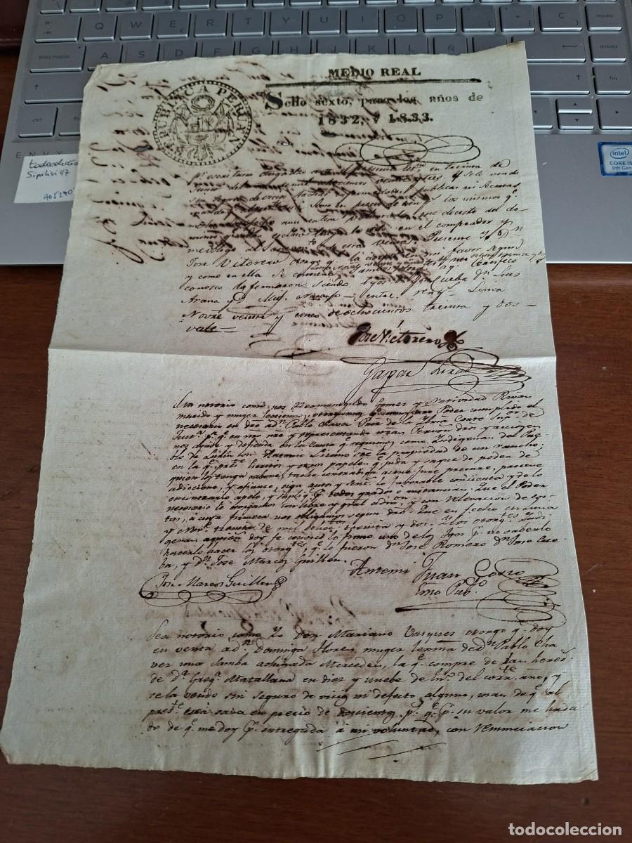 Manuscritos antiguos: VENTA DE ESCLAVO NEGRO &