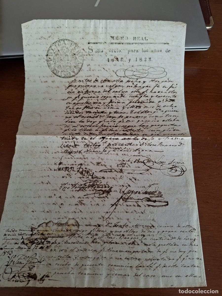 Manuscritos antiguos: TESTAMENTO DE DO&Ntilde;A FERMINA CON DOS ESCLAVOS (4 paginas)