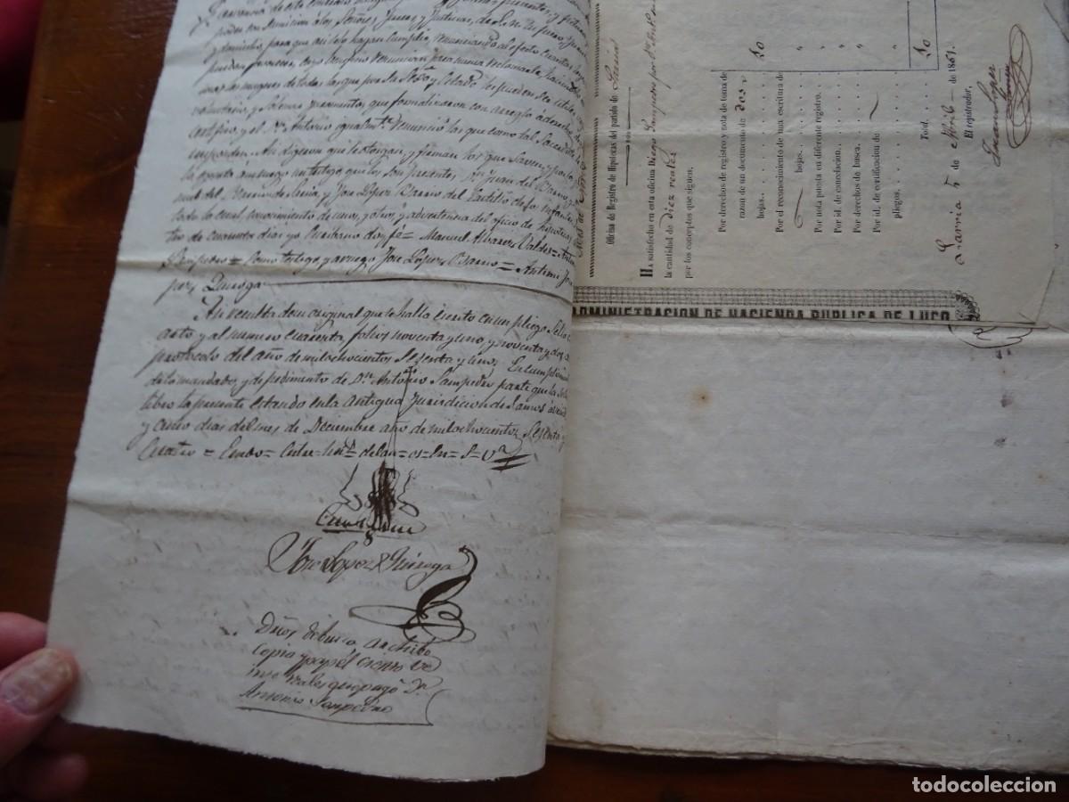 Manuscritos antiguos: San Esteban de Galbor, Lugo, compra prado, 20 pags - Foto 3