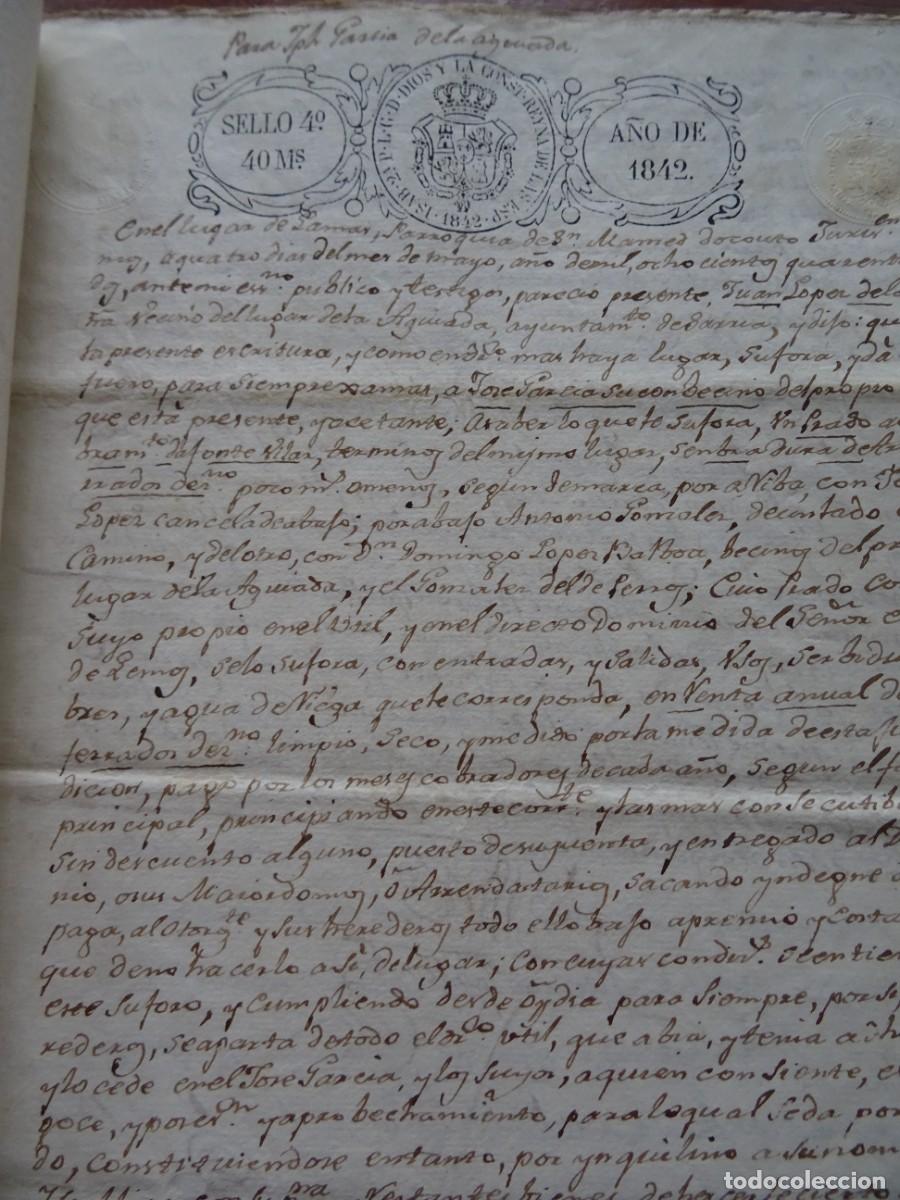 Manuscritos antiguos: San Esteban de Galbor, Lugo, compra prado, 20 pags - Foto 4