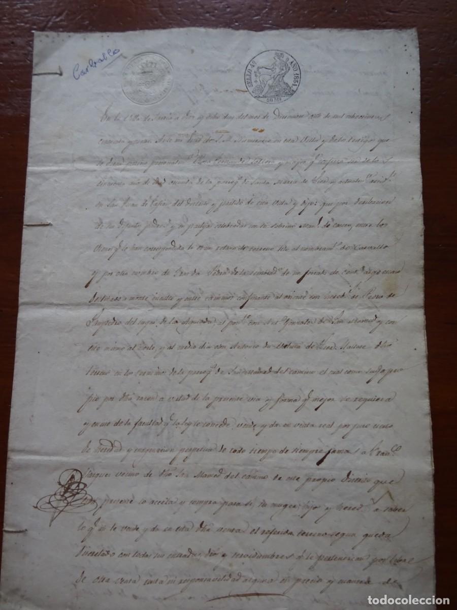Manuscritos antiguos: Aguiada, Lugo, venta de monte, 1854, 8 pags