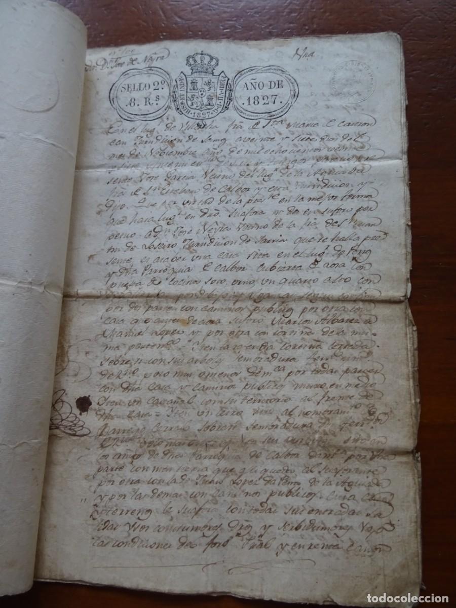 Manuscritos antiguos: Pleito deshaucio casa Calbor, Sarria, Lugo, 1827, 20 pags