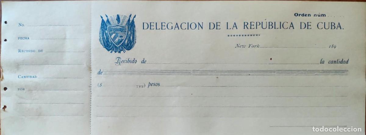 Manuscritos antiguos: 1890s Independencia de Cuba * Partido Revolucionario Cubano * Delegaci&oacute;n Rep&uacute;blica en Nueva York *