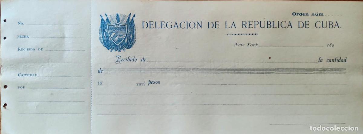 Manuscritos antiguos: 1890s Independencia de Cuba * Partido Revolucionario Cubano * Delegaci&oacute;n Rep&uacute;blica en Nueva York *
