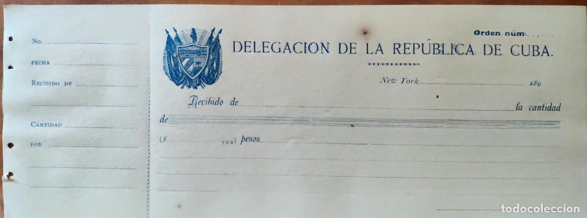 Manuscritos antiguos: 1890s Independencia de Cuba * Partido Revolucionario Cubano * Delegaci&oacute;n Rep&uacute;blica en Nueva York *