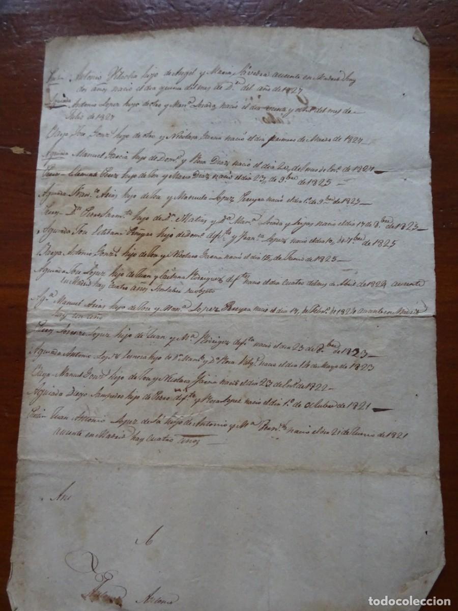 Manuscritos antiguos: Calbor, Lugo, apuntes de nacimientos