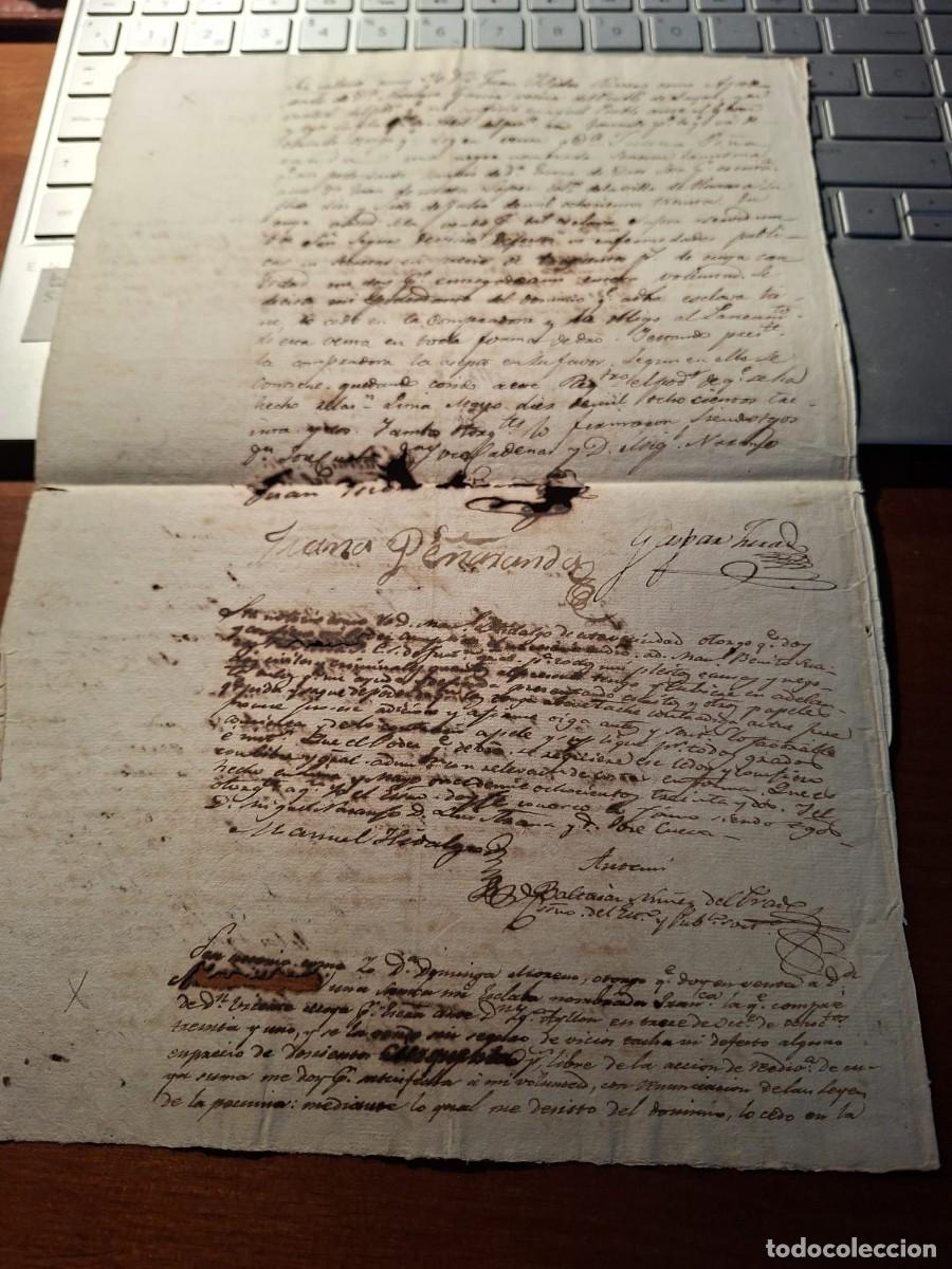 Manuscritos antiguos: VENTA DE DOS ESCLAVAS NEGRAS ////