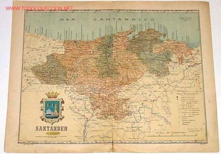 Mapas contempor&aacute;neos: MAPA DE LA PROVINCIA DE SANTANDER    1900 - Foto 1