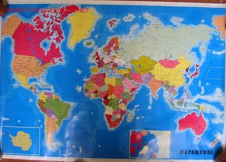 Mapas contempor&aacute;neos: MAPA DEL MUNDO POLITICO