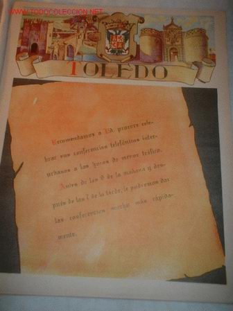 Mapas contempor&aacute;neos: ANTIGUO MAPA DE LA PROVINCIA DE TOLEDO CON PUBLICIDAD DE LA EPOCA.