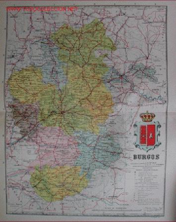 Mapas contempor&acirc;neos: Mapa: BURGOS