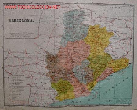 Mapas contempor&aacute;neos: Mapa: BARCELONA - Foto 1