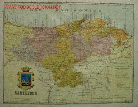 Mapas contempor&acirc;neos: Mapa: SANTANDER