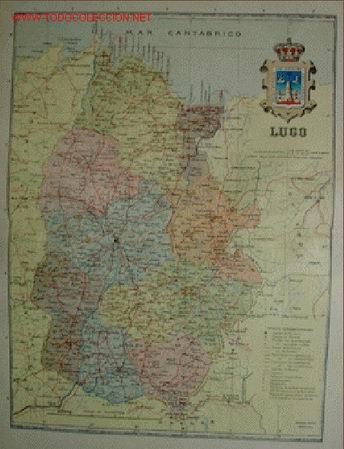 Mapas contempor&acirc;neos: Mapa: LUGO