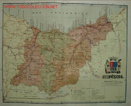Mapas contempor&aacute;neos: Mapa: GUIPUZCOA
