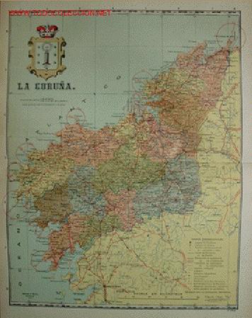 Mapas contempor&aacute;neos: Mapa: LA CORU&Ntilde;A - Foto 1