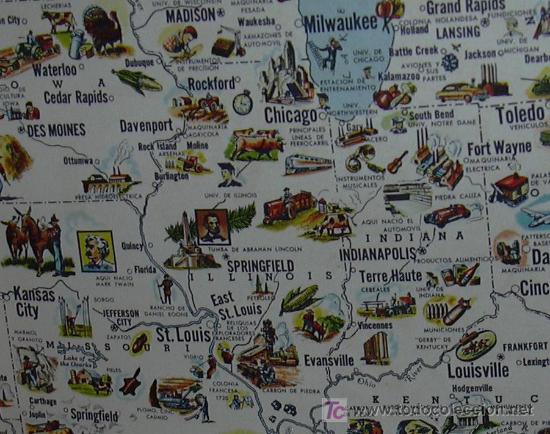 Mapas contempor&aacute;neos: Mapa de los Estados Unidos - Foto 2