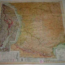 Mapas contemporáneos: ANTIGUO MAPA EN TELA DE FRANCIA, BELGICA Y HOLANDA - FRANCE (NORTH WEST), BELGIUM (WEST AND CENTRAL). Lote 26947794
