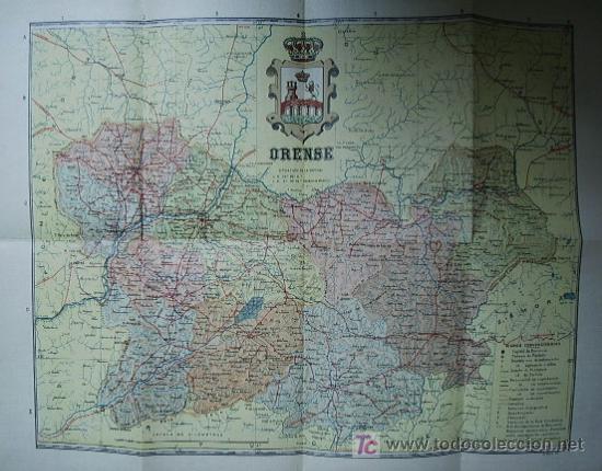 Mapas contempor&aacute;neos: COLECCION DE CARTAS COROGRAFICAS MARTIN.-  Provincias de Espa&ntilde;a: ORENSE