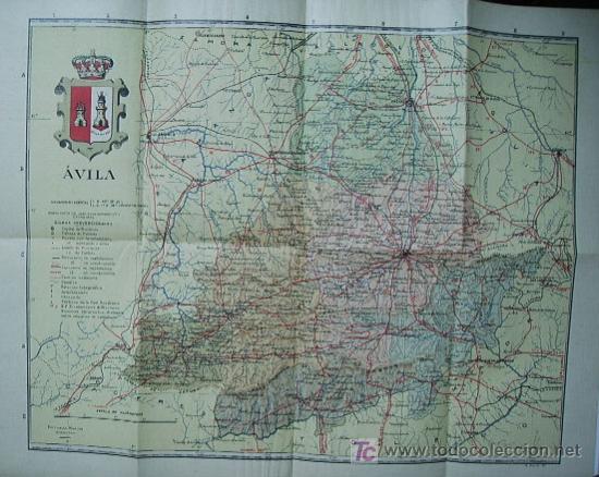 Mapas contempor&aacute;neos: COLECCION DE CARTAS COROGRAFICAS MARTIN.-  Provincias de Espa&ntilde;a: AVILA