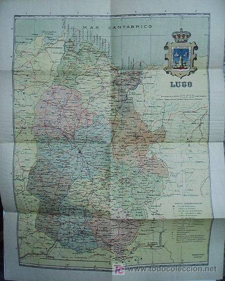 Mapas contempor&aacute;neos: COLECCION DE CARTAS COROGRAFICAS MARTIN.-  Provincias de Espa&ntilde;a: LUGO
