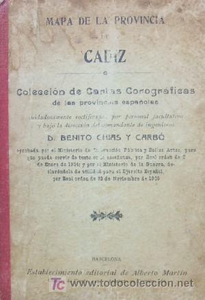 Mapas contempor&aacute;neos: MAPA DE LA PROVINCIA DE CADIZ - Foto 2
