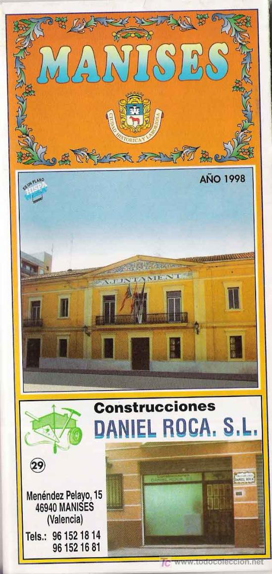 Mapas contempor&aacute;neos: Plano de Manises ( Valencia)- 1998 - Foto 1