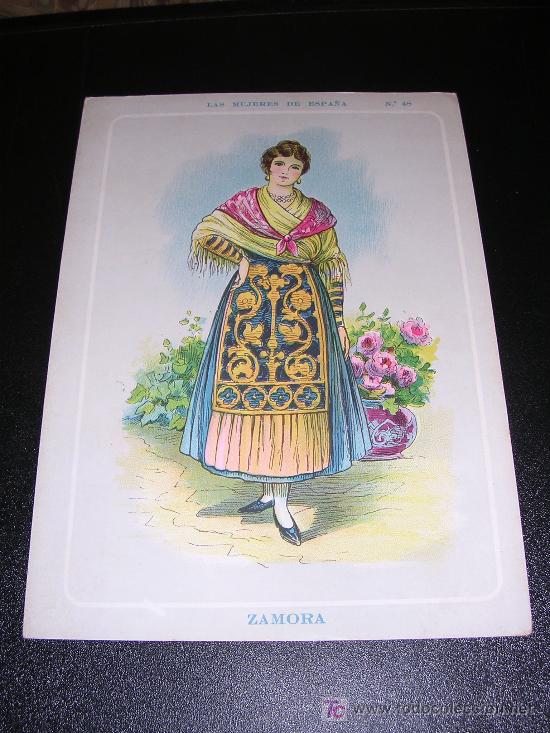 Contemporary maps: ZAMORA, LAS MUJERES DE ESPA&Ntilde;A, N&ordm; 48, REVERSO MAPA DE ZAMORA, A&Ntilde;OS 20