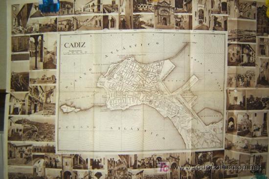 Mapas contempor&aacute;neos: CADIZ.- PLANO DE LA CIUDAD Y DATOS INFORMATIVOS - Foto 2