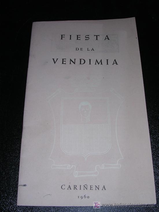 Contemporary maps: FIESTA DE LA VENDIMIA, CARI&Ntilde;ENA 1960, ILUSTRADO