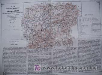 Mapas contempor&acirc;neos: PROVINCIA DE JAEN -1880 (50 x 36 cm)