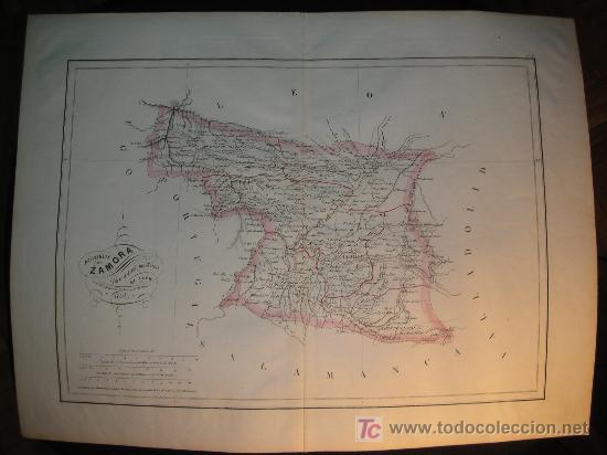 Mapas contempor&aacute;neos: MAPA ANTIGUO ZAMORA 1853 - Foto 1