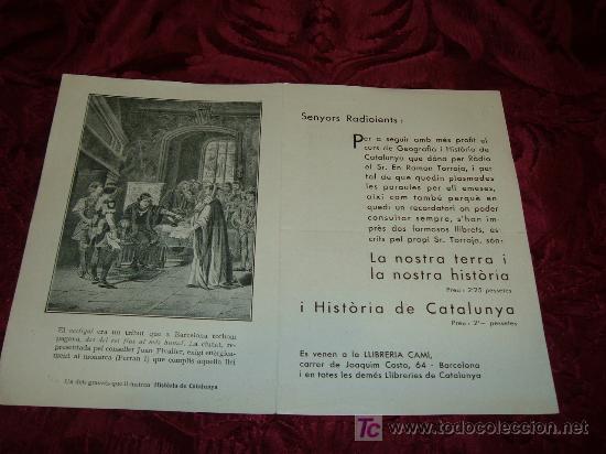 Contemporary maps: PROPAGANDA LA NOSTRA TERRA I LA NOSTRA HISTORIA I HISTORIA DE CATALUNYA,LLIBRERIA DEL CAMI