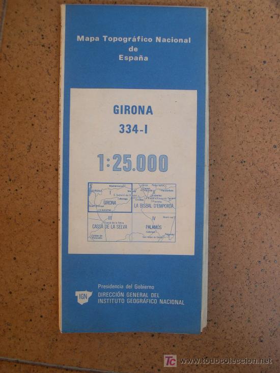 Mapas contempor&aacute;neos: MAPA TOPOGRAFICO NACIONAL - *GIRONA* - A&Ntilde;O 1984
