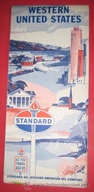 Contemporary maps: MAPA TEXACO. USA. 1960..WESTERN. ENVIO GRATIS&iexcl;&iexcl;&iexcl;