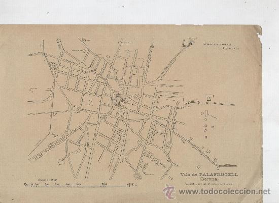 Mapas contempor&acirc;neos: MAPA. ANY 1913. PALAFRUGELL. GEOGRAFIA GENERAL DE CATALUNYA. FRANCES CARRERAS CANDI.