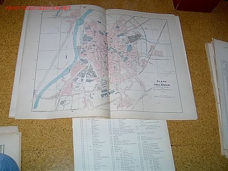 Mapas contempor&aacute;neos: MAPA  DE VALLADOLID  A  COMIENZOS DEL XX-