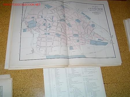 Mappe contemporanee: MAPA  DE CIUDAD REAL  A  COMIENZOS DEL XX-