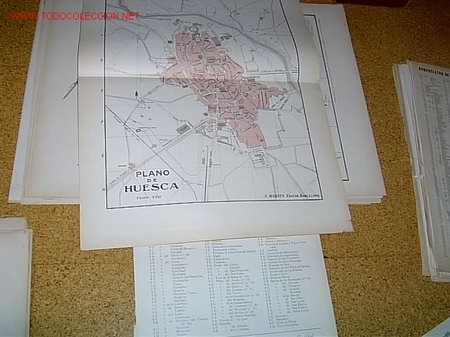 Mappe contemporanee: MAPA  DE HUESCA  A  COMIENZOS DEL XX-