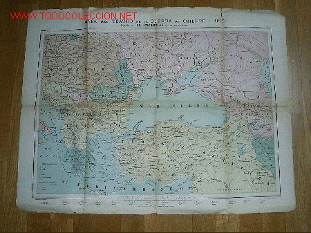 Mapas contempor&aacute;neos: Mapa del teatro de la Guerra de Oriente  en 1877. - Foto 1