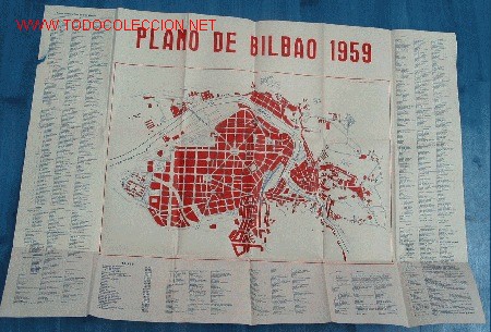 Mapas contempor&aacute;neos: PLANO Y CALLES DE BILBAO - Foto 2