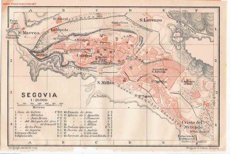Mapas contempor&aacute;neos: Ciudad de SEGOVIA- 1912. - Foto 1