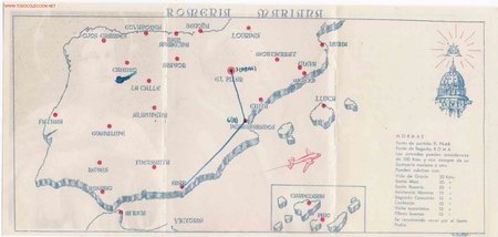 Mapas contempor&aacute;neos: Mapa de Espa&ntilde;a, santuarios marianos - Foto 1