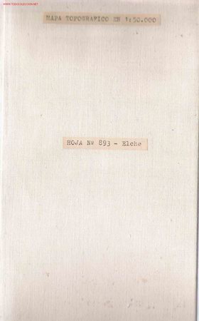 Mapas contempor&aacute;neos: Mapa entelado Elche - 1938 - Foto 3