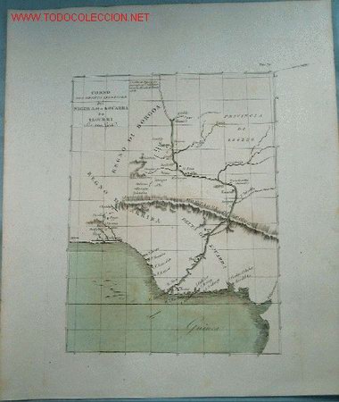 Mapas contempor&aacute;neos: MAPA GOLFO DE GUINEA. SIGLO XIX - Foto 1
