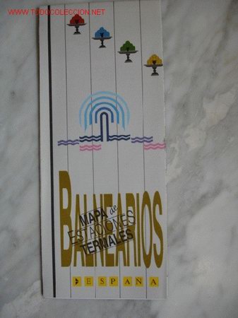 Mapas contempor&aacute;neos: MAPA ESTACIONES TERMALES.1989 - Foto 1