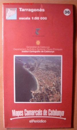 Zeitgen&ouml;ssische Karten: MAPA DEL TARRAGON&Egrave;S &middot; MAPA COMARCAL DE CATALUNYA &middot; TARRAGONA